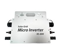 Micro-onduleur 800W avec écran d'affichage de contrôle des données IP67 avec WLAN App pour 2 modules solaires pour Balcony Power Station, Onduleur Balcony Power Station 190-270V AC