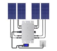 Micro-onduleur Solaire 1200w, Micro-onduleur raccordé au réseau, Micro onduleur étanche IP65, Micro onduleur Solaire MPPT, Surveillance Via Wi-FI ou Application Mobile