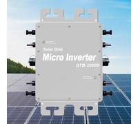 Micro-Onduleur Solaire Mppt 2000 W, 2400 W, 2800 W, CC à Ca, 24 V à 60 V 120/230 V 2000W-Grey