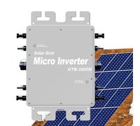 Micro-Onduleur Solaire Mppt, Convertisseur CC 22 à 60 V CC à 120/230 V Ca, 2000 W, 2400 W, 2800 W, pour Usage Domestique Et Automobile 2400W-Grey