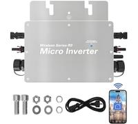 Micro-onduleur Solaire MPPT, Onduleur Photovoltaïque Étanche IP65 avec Surveillance WiFi Et Application Mobile, Convertisseur 300W À 1 600W DC vers AC(300W)
