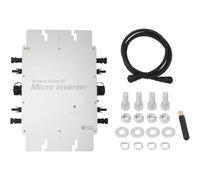 Micro-onduleur Solaire, Onduleur Photovoltaïque Étanche IP65, Identification Automatique 120V/230V Et Convertisseur DC vers AC À Refroidissement Automatique(600W)