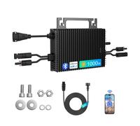 Micro-onduleur SUKFLOW 1000W, micro-onduleur solaire avec WLAN et Bluetooth, étanche IP67, avec câble AC de 5m pour alimentation sur balcon p NBQ 1000W