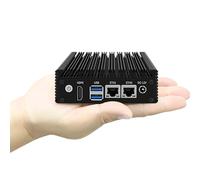 Micro pare-feu, 2 x I226 2,5 G LAN, sans ventilateur, mini PC Celeron J4105 (4C/4T), mini ordinateur de bureau compatible avec routeur souple à domicile, entreprise, HDMI1.4, USB 3.0, pas de RAM pas