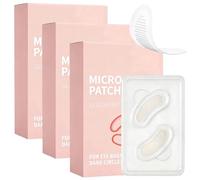 Micro-patchs pour les yeux, patchs pour les yeux gonflés et les cernes, patcs pour le front et les rides du sourire, masques hydratants anti-rides pour le front pour femmes (9 Stück)
