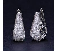 Micro Pave Zirconia Stone magnifique couleur rose Crystal Femmes