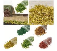 Micro Paysage Feuilles Table de Sable Ajouts d'Herbe - Modèle Statique de Feuille Miniature pour Décoration de Jardin Bonsaï - Améliorez Votre Jardin avec des Feuilles et de l'Herbe Réalistes 1 paquet