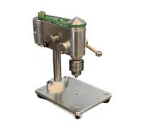 Micro perceuse d'établi 0,3-4 mm Mini perceuse de précision Outil de réparation de montre Perceuse d'établi avec adaptateur d'alimentation à vitesse réglable Applications polyvalentes(0.3-4mm)