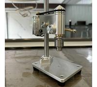 Micro perceuse d'établi 0.3-4mm, Mini perceuse, outil de réparation de montres de précision, perceuse d'établi avec vitesse réglable, adaptateur d'alimentation 220V 3.175 with calliper