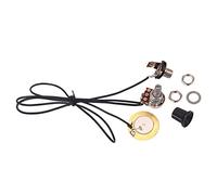 Micro piézo pré-câblé avec bouton de contrôle du volume pour pièces de guitare Cigar Box