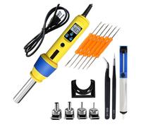 Micro pistolet à air chaud 450 W, station de retouche portable avec écran LCD, sèche-cheveux, température réglable, outils soudage IC SMD BGA(8508-Y SET 1)