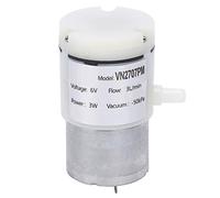 Micro pompe à membrane pour applications d'eau et de vide dans les aquariums - Débit de 3 litres par minute - DC 6 V - Matériau d'ingénierie - Pressostat et valve de trop-plein
