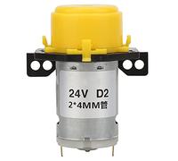 Micro pompe péristaltique pour eau et liquide, démontage facile, laboratoire d'analyse pour Aquarium 2x4mm, DC24V (Jaune)