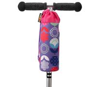 Micro | Porte Bouteille | pour Mini/Maxi | Néoprène | Accessoire de Trottinette | Ermeture à Cordon | 750ml | Fleurs