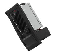 Micro pour Guitare Acoustique Égaliseur Quatre Bandes Noir Prise 6,35 MM | ABS et Électronique, Portable, Installation Facile, Réglage Sonore Précis, pour Guitare Folk et Classique