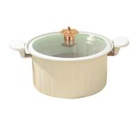 Micro Pressure Cuideur 10L 11 Émail Small Pressure Cuideur avec couvercle, poignée et soupape de sécurité Décompression rapide STANG POUR CARDIAL POUR TOUTES sortes de cuisinières, Blanc |.Ragoût