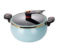 Micro Pressure Cuideur 7L 10x6 Émail Small Pressure Cuideur avec couvercle, poignée et soupape de sécurité Décompression rapide Ragasine antiadhésive pour toutes sortes de cuisinières |.Ragoût