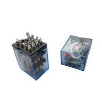 Micro relais électromagnétique électronique MY4NJ, 1 pièce, 5A, bobine 14 broches, 4 bases de prise PYF14A, DC12V 24V AC 110V 220V, sans base(DC12,Base)