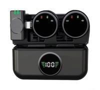 Micro revers avec support magnétique pour iPhone pour Android Lapel Mic(A) | Ventouse magnétique puissante, fixation sécurisée des vêtements, fonctionnement mains libres, idéal pour les entretiens et