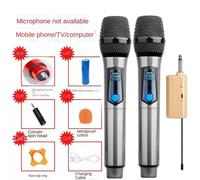 Micro sans fil et S22 Echo Wall TV Subwoofer,80W Power,Bluetooth Sound Bar Bl84Speaker,Home Cinéma,Karaoké Fiber U Disk - Type Two Mic for SoudBar