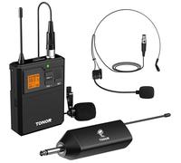 Micro sans Fil UHF avec Microphone Casqueà/Micro Cravate Transmetteur Bodypack et Mini récepteur Rechargeable 1 b CLOCHE MICRO-ONDE