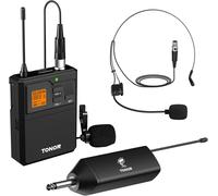 Micro Sans Fil Uhf Avec Microphone Casqueà/Micro Cravate, Transmetteur Bodypack Et Mini Récepteur Rechargeable Sortie 6,35 Mm, 60M Pour Des Performances En Direct Conférence Enseignement Église