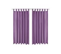 Vidaxl Rideau Occultant Avec Boucles 2 Pcs 140 X 225 Cm Lilas