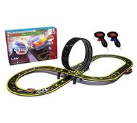 Micro Scalextric - Ensemble de Piste de Course de Voiture pour Enfants à partir de 4 Ans - Ensemble de Construction de Piste de Police électrique alimentée par Secteur, Voitures de Jeu pour Enfants -