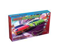 Micro Scalextric - Ensemble de Piste de Course de Voiture pour Enfants à partir de 4 Ans - Ensemble de Construction de Piste Super Rapide alimenté par Batterie - Véhicules de Jeu pour Enfants - Mini