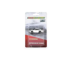 Micro Scalextric Porsche 911 Turbo Voiture - Blanche