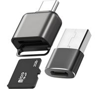 Micro SD Card Reader, USB C to Mini SD Card, Memory Card Reader Adapter Type C to TF, USB C Adapter for PC, Tablet, Laptop, MacBook, Android Smartphone Samsung