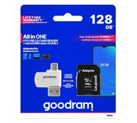 GoodRAM MicroSDXC M1A4 All in One 128 Go Classe 10 UHS-I avec adaptateur