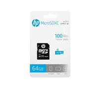 Micro SD HP 64GB Class 10 100MB/s + adaptateur