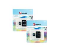 Micro SD SDHC 64 Go classe 10 USH-1 70 Mo/s Qumox 2pcs G