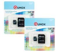 Micro SD SDHC 64 Go classe 10 USH-1 70 Mo/s Qumox 2pcs G
