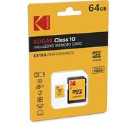 KODAK Micro SDXC 64GB avec adaptateur - Vitesse Premium et Stockage Fiable