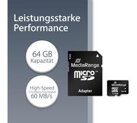 Micro Sdxc Carte Mémoire 64Gb Mr955 Avec Adaptadeur[MEM8290760]