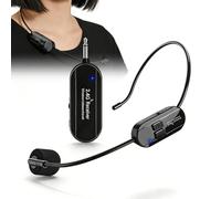 Micro Serre Tete Sans Fil,Wireless Microphone Serre Tête,Microphone Sans Fil,UHF Micro Casque Sans Fil Pour Réunions Et Evénements,Atonomie De 6 A 8 Heures,Portée De 50M