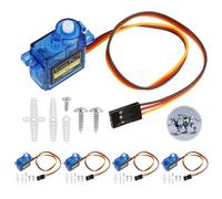 Micro Servo Moteurs SG90 9G, Mini Servomoteurs 180 Degrés, Compatible pour Modèles RC, Robots, Hélicoptères et Avions, Haute Performance et Installation Facile (5 pièce)