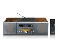 Micro set avec DAB, FM, CD, 2 USB, Bluetooth®, QI, RC Lenco MC-175SI Bois Bois G
