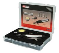 Micro set de soudure - KS TOOLS - Set 8 pcs - Flamme réglable - Alimentation gaz - Sans allumage piézo
