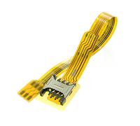 Micro SIM Card à Nano SIM Kit Homme à Femelle Extension Soft Flat FPC Cable Extender 10cm
