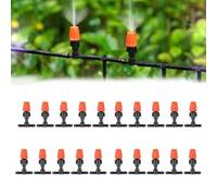 Micro Spray Goutte d'irrigation avec débit réglable 40 pièces pour un arrosage goutte à goutte efficace, serre et parterres de fleurs, compatible avec le système d'irrigation Gardena