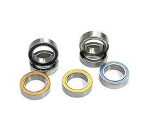 Micro stainless steel deep groove ball thin-walled S6700ZZ open black rubber cover sealed bearing(S6700 orange cover)
