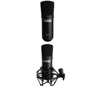 Micro-Studio cardioïde unidirectionnel+ Stand + Suspension + Housse de protection Pour de l?enregistrement des voix ou instruments H