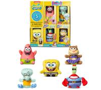 Basic Fun Peluche Micro Teenies Spongebob Quadratische Hose miniature douce – Pack de 5
