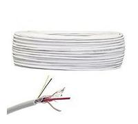 MICRO TEK 100MT ALARM CABLE 2X0.50+4X0.22 PVC WHITE C4 CCA AX22054022