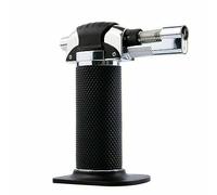 Micro torche à gaz rechargeable au butane à flamme réglable pour barbecue à gaz en plein air Soudure Briquet
