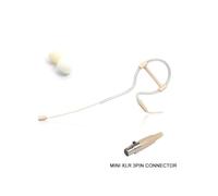 Micro tour d'oreille beige pour Pyle, mini micro XLR 3 broches, omnidirectionnel pour un son clair dans les applications vocales et vocales