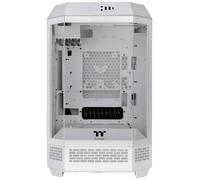 Micro-tour Thermaltake The Tower 300 Boîtier gaming blanc 2 ventilateurs pré-installés, fenêtre latérale